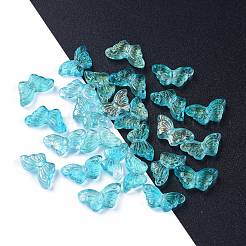 Electroplate Transparent Glass Beads&nbsp;EGLA-L027-E