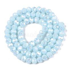 Electroplate Glass Beads Strands&nbsp;EGLA-A044-P6mm-B06