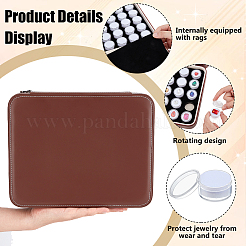 Plastic Loose Diamond Round Boxes&nbsp;CON-WH0099-42D