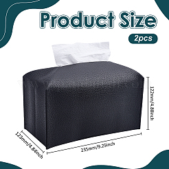 PU Leather Tissue Storage Box&nbsp;AJEW-WH0609-769B
