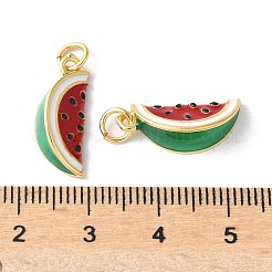 Brass Enamel Pendants&nbsp;KK-A252-38G-05