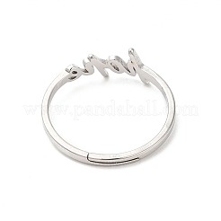 Non-Tarnish 304 Stainless Steel Word Hope Adjustable Ring&nbsp;LS-RJEW-L107-027P