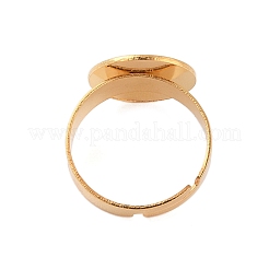 Adjustable 304 Stainless Steel Finger Rings Components&nbsp;STAS-F149-21G-E
