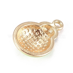 Light Gold Plated Zinc Alloy Enamel Pendants&nbsp;LS-ENAM-WH0047-42A
