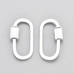 Spray Painted Brass Screw Carabiner Lock Clasps&nbsp;KK-B032-04