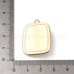 Light Gold Tone Alloy Enamel Pendants&nbsp;ENAM-B028-37KCG-01A