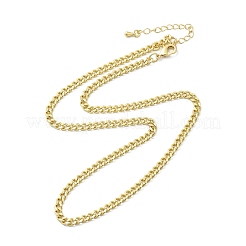 Brass Twisted Chain Necklaces&nbsp;NJEW-A042-07G