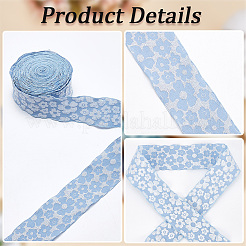 Flower Polyester Ribbons&nbsp;SRIB-WH20020-053B-03
