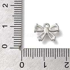 Rack Plating Brass Micro Pave Cubic Zirconia Charms&nbsp;KK-M014-02D-P