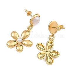 Brass Dangle Stud Earring for Women&nbsp;EJEW-JE07352