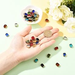 40Pcs 8 Colors Transparent Handmade Lampwork Beads&nbsp;LAMP-YW0004-31