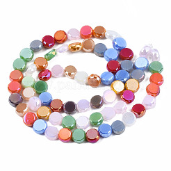 Electroplate Opaque Glass Beads Strands&nbsp;X-EGLA-S174-31