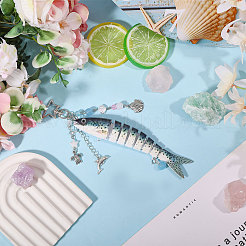 1Pc Resin Fish Pendant Decorations&nbsp;HJEW-CA0001-78A