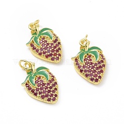 Brass Micro Pave Cubic Zirconia Pendant&nbsp;ZIRC-P101-01G