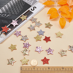 60Pcs 6 Colors PU Ornament Accessories&nbsp;DIY-GF0007-40