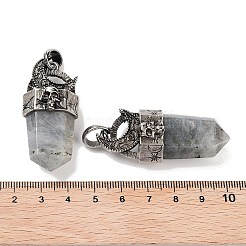 Natural Labradorite Faceted Sword Pendants&nbsp;G-Q163-01AS-05