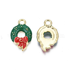Rack Plating Alloy Enamel Charms&nbsp;X-ENAM-N055-167