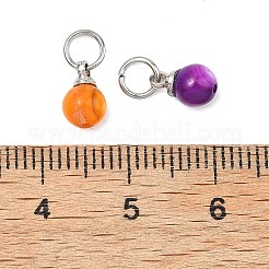 Dyed Natural Freshwater Shell Pendants&nbsp;PALLOY-JF05339-02