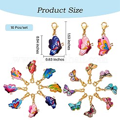 Alloy Enamel Pendant Decoration&nbsp;HJEW-SW00027-01