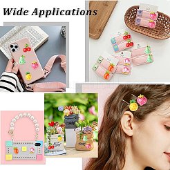 60Pcs 6 Styles Opaque Resin Decoden Cabochons&nbsp;RESI-CJ0004-15