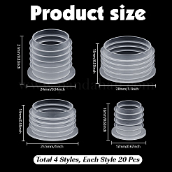 80Pcs 4 Styles Plastic Wine Bottle Stoppers&nbsp;KY-NB0001-83