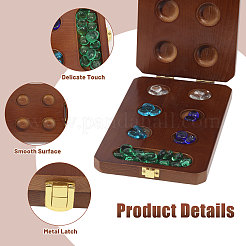 Wooden Chess Board Game Box&nbsp;DJEW-FG0006-82