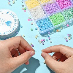 1800pcs 12 Colors 6/0 Ceylon Glass Seed Beads&nbsp;SEED-CJ0001-15