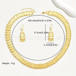 Fashionable Brass Coin Necklaces & Earrings Sets for Women&nbsp;SO1186
