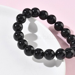 Natural Tourmaline Round Beads Stretch Bracelets for Women&nbsp;BJEW-Z158-03E-02