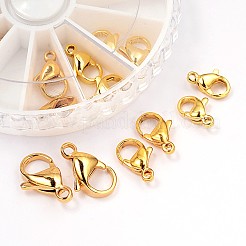 304 Stainless Steel Lobster Claw Clasps&nbsp;STAS-X0015-G-B