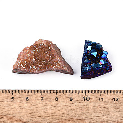 8~12Pcs Electroplated Natural Amethyst Geode Cornucopia Mineral Specimen&nbsp;G-N360-03A