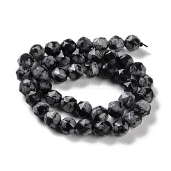 Natural Snowflake Obsidian Beads Strands&nbsp;G-NH0021-A09-02