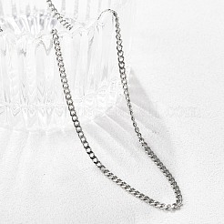 Non-Tarnish 304 Stainless Steel Curb Chain Necklaces&nbsp;X-NJEW-L162-01C-P