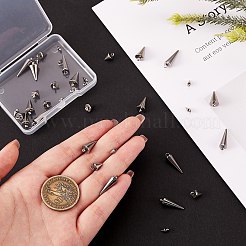 40Pcs 4 Style 304 Stainless Steel Pendants&nbsp;STAS-SZ0002-36P