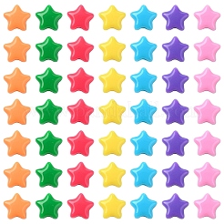 200Pcs 7 Colors Opaque Acrylic Beads&nbsp;MACR-YW0003-52