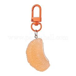 Resin Orange Pendant Decorations&nbsp;HJEW-JM02546