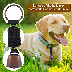 4Pcs 4 Colors Iron Bear Bells with Webbing Keychain&nbsp;KEYC-NB0001-73