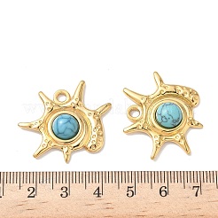 Dyed Synthetic Turquoise Sea Animal Pendants&nbsp;STAS-H483-33B-G