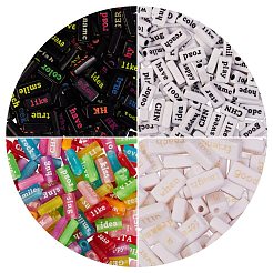200G 4 Style Transparent Acrylic Beads&nbsp;MACR-SZ0001-16