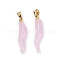 Handmade Lampwork with Brass Pendants&nbsp;KK-Q095-02B-M