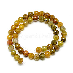 Natural Dragon Veins Agate Beads Strands&nbsp;G-Q948-81F-8mm