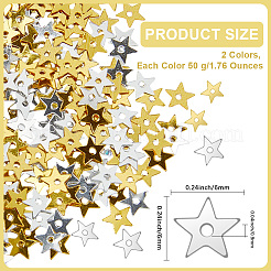 100G 2 Colors PET Paillette/Sequins Pendants&nbsp;KY-CY0001-02