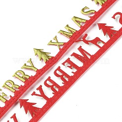 Christmas Merry Xmas Felt Lace Trim&nbsp;OCOR-D013-05B