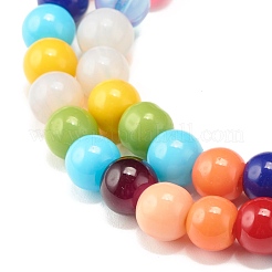Candy Color Round Glass Beads Stretch Bracelets Set for Children and Parent&nbsp;BJEW-JB07176