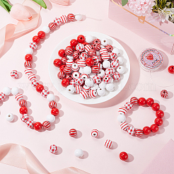 DIY Round Wooden Beads Bracelets Jewelry Making Kits&nbsp;DIY-SP0001-45B
