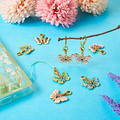 Alloy Enamel Pendant Decorations&nbsp;HJEW-TAC0042