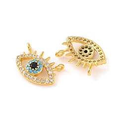 Brass Micro Pave Clear Cubic Zirconia Pendants&nbsp;KK-U017-05G