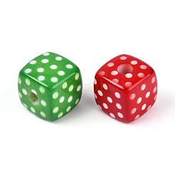Opaque Printed Acrylic Beads&nbsp;OACR-T029-10M