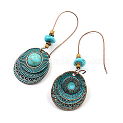 Retro Alloy Dangle Earrings&nbsp;EJEW-F238-03