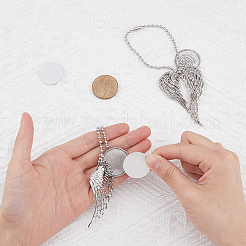 2 Style Tibetan Style Alloy Heat Transfer Sublimation Hanging Blank Pendant Decorations&nbsp;HJEW-FH0001-38